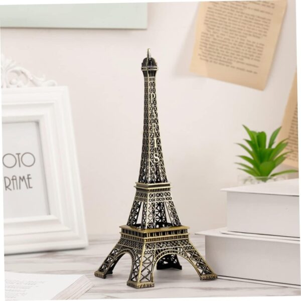 Metal Eiffel Tower Famous Landmark Building 4 inch 6 inch 9 inch Sizes | Paris Eiffel Tower Metal Statue For Home & Office Decoration - Image 6