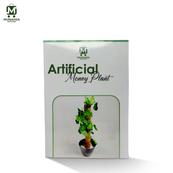 Artificial Money Plant leave with Coconut stick Decorative Flowers Plants best for Home and office Décoration