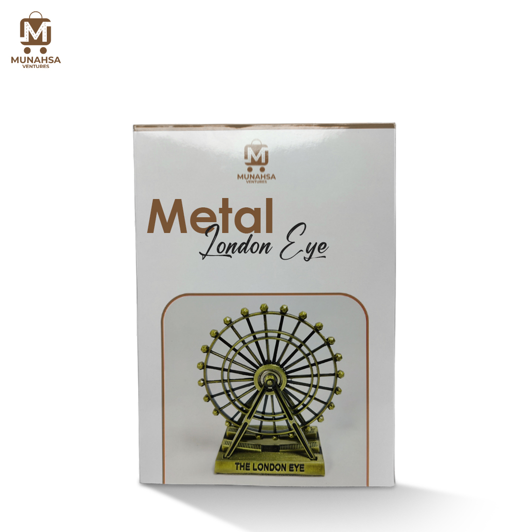 London Eye Metal Millennium Wheel Decoration For Home | European Metal iron Art Creative Home living Room Desk Ferris Wheel Ornaments