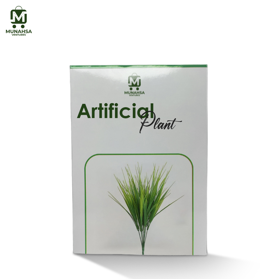 Artificial Plants Fake Plastic Greenery Shrubs Wheat Grass Bushes | Flowers Filler Outside Home Garden Office Decoration Branches Green Grass Artificial Plants Plastic Fake Flower