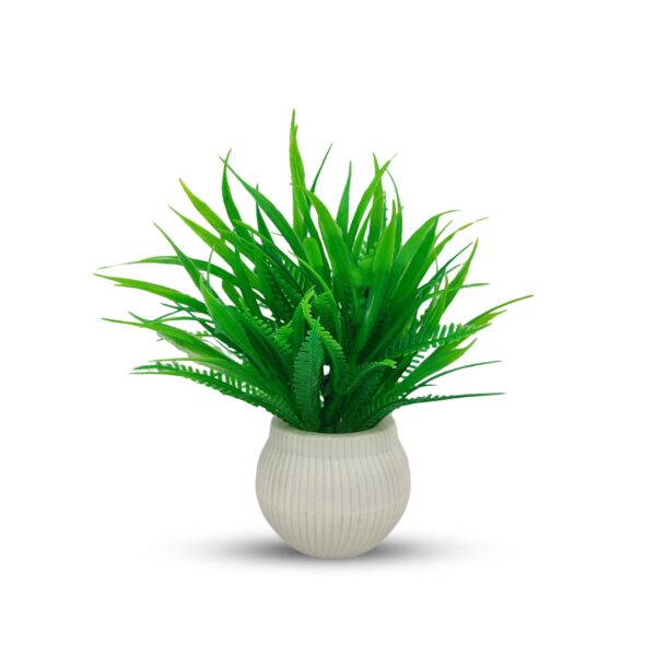 Mini Artificial Flower Decoration Piece | Green Faux Plant for Home Office Desk Shelf Indoor Aesthetic Decor & Low Maintenance Greenery Accent - Image 4