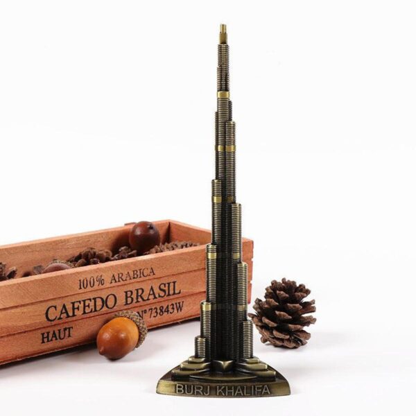 Burj Khalifa Model Antique Famous Monuments Statue Model Figurine Burj Khalifa Decoration - Image 3