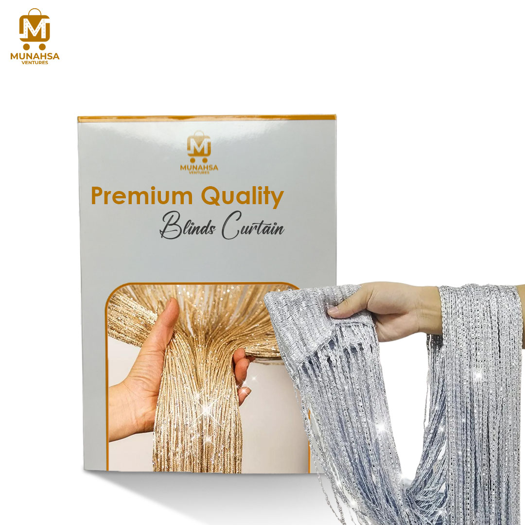Premium Quality Multi-Color String Blinds Curtain | Heart Design Net Polyester Door Curtain | Home Decoration for Windows, Rooms, and Doors