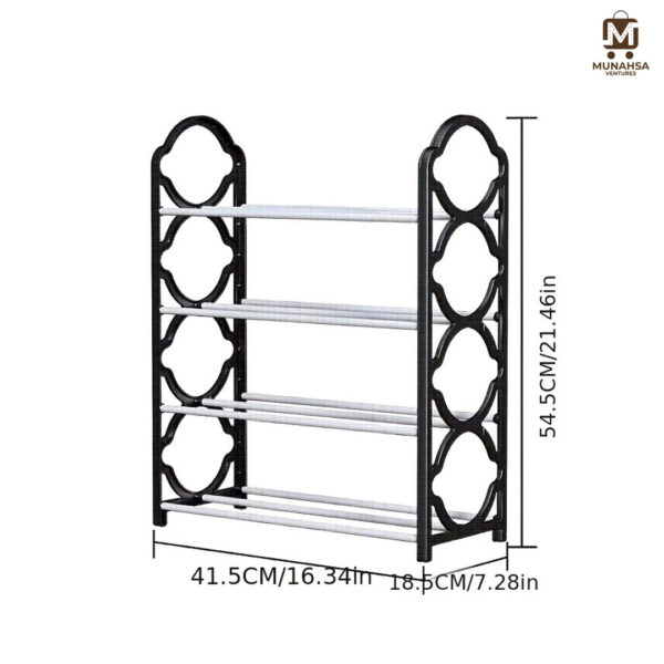 Multipurpose Shoe Rack I Shoe Organizer I 4,5 Layer Durable, Easy Assembly & Space-Saving Shoe Rack | Premium Quality Shoe Rack for Men, Women & Kids | Non-Slip, Water-Resistant, Stackable Shoe Storage for Home & Room - Image 3