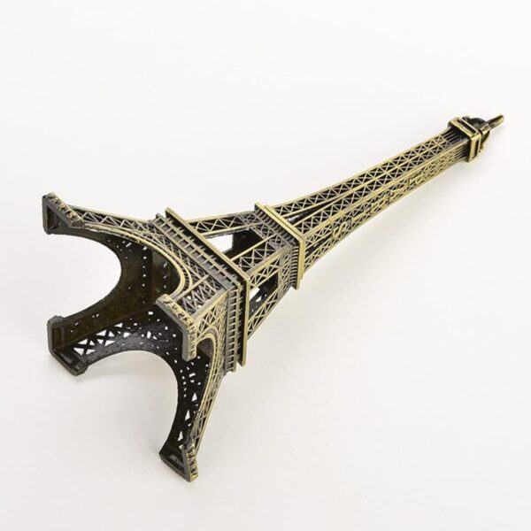 Metal Eiffel Tower Famous Landmark Building 4 inch 6 inch 9 inch Sizes | Paris Eiffel Tower Metal Statue For Home & Office Decoration - Image 3